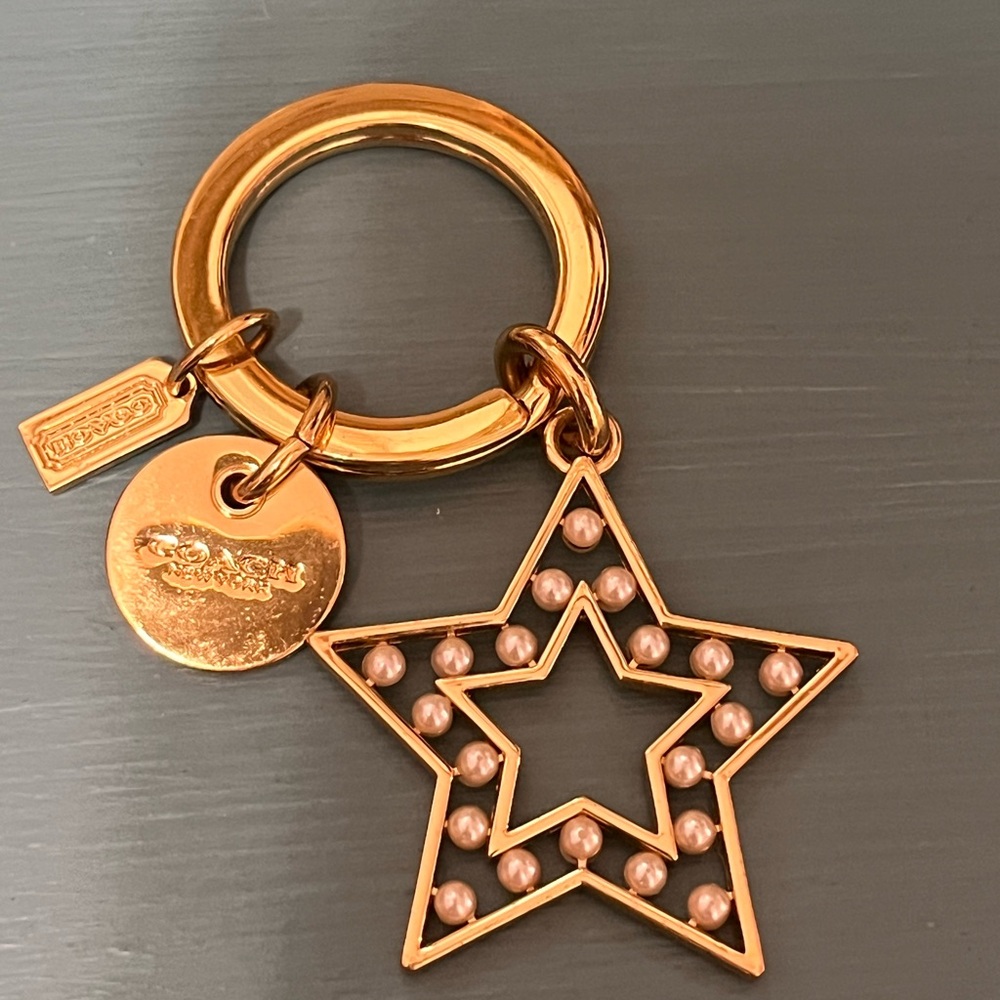 Coach Gold Star Bag Charm